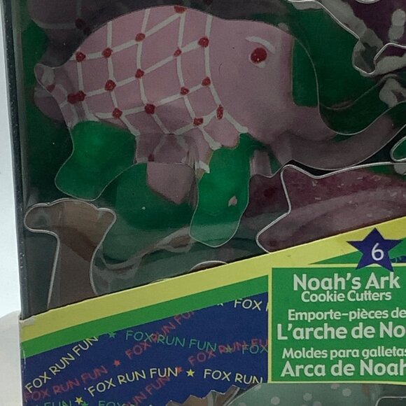 Fox Run Noah's Ark Metal Cookie Cutters Set of 6 Elephant Kangaroo Camel Giraffe - Picture 8 of 8